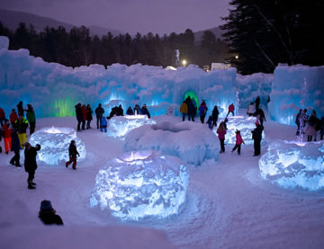 Ice Castles in New Hampshire February 2020